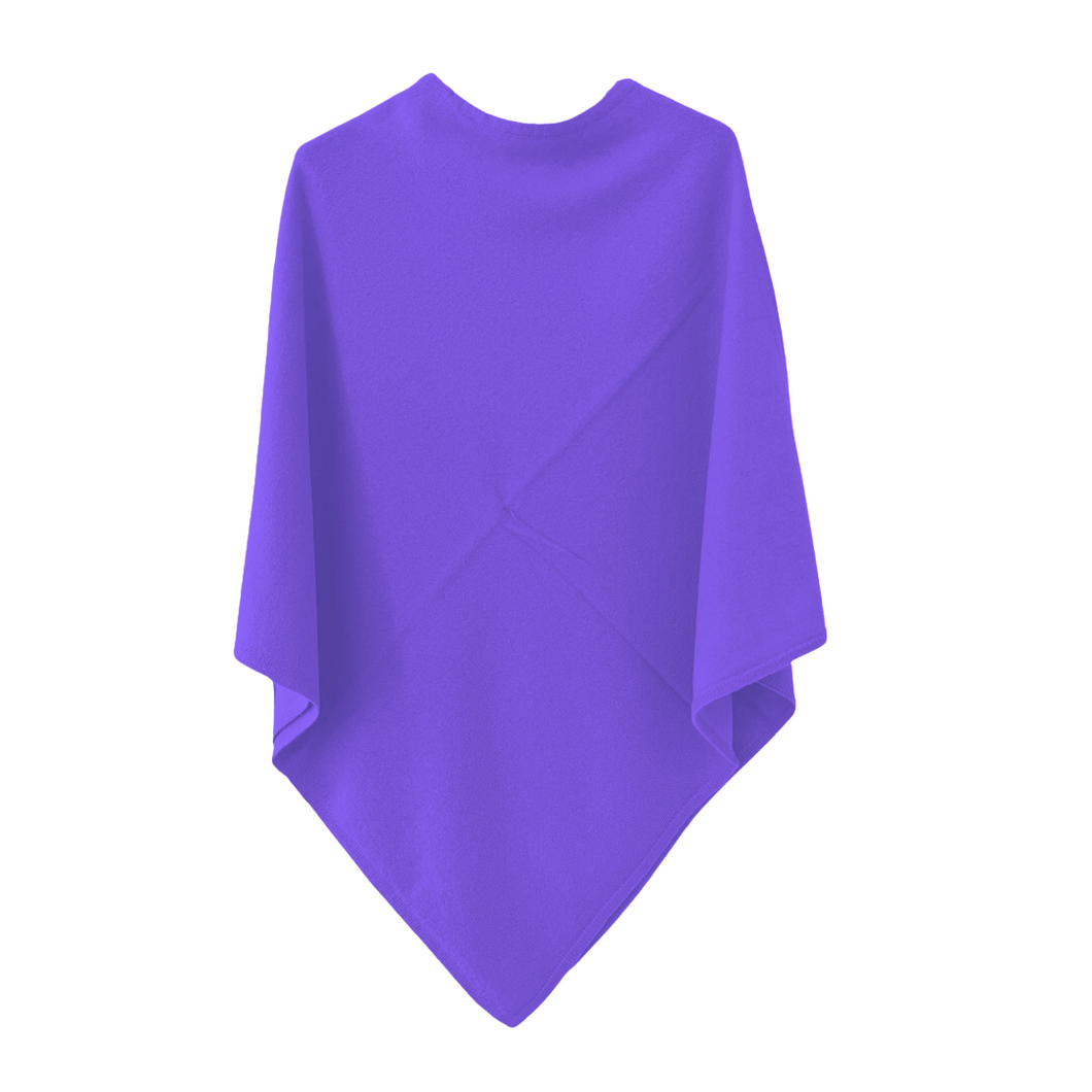 PONCHO - Lavendel/Jeans-ish