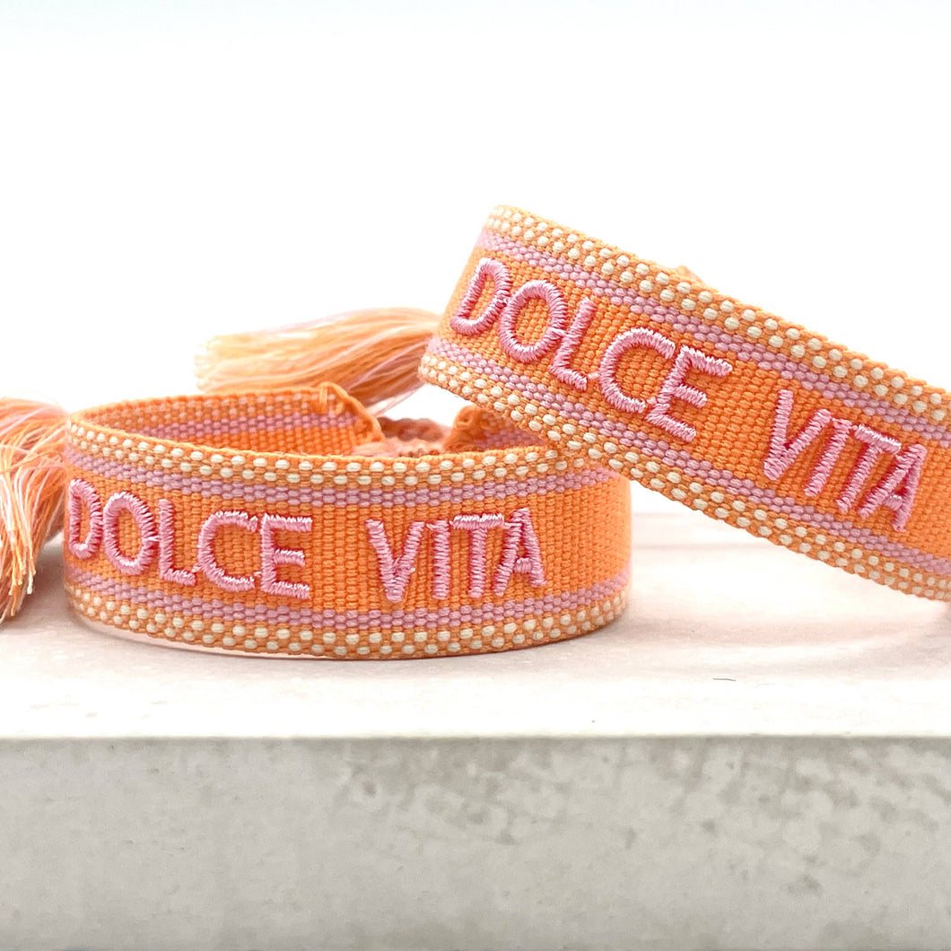 DOLCE VITA Statement Armband gewebt, bestickt